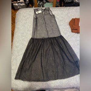 Black sheer dress